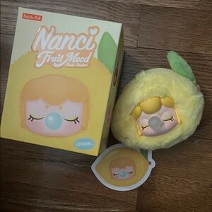 Nanci Fruit Mood Plush Pendant LEMON